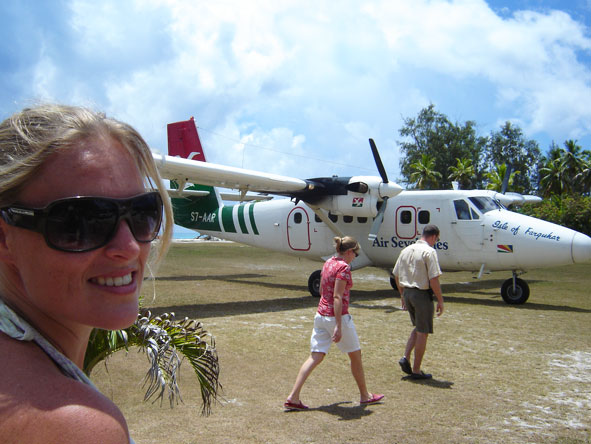 Kate Erskine - about to jet off to another Seychelles private island!